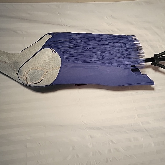 Lost April Woman's Blue Flapper Fringe Spaghetti Strap Top, Size: S, NWT - Picture 7 of 9